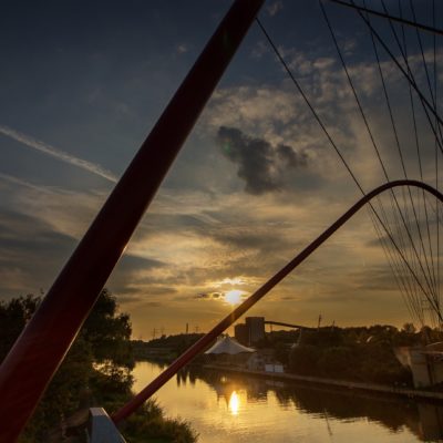 View from bridge over Nordsternpark Herne