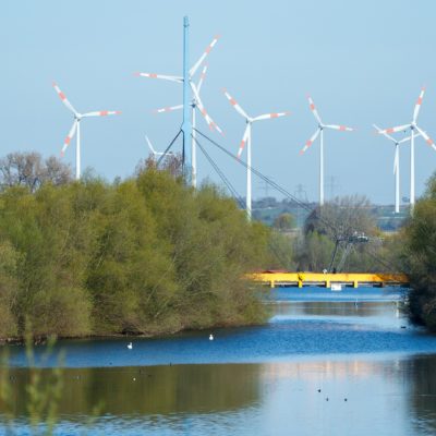 Nature and wind turbines in Salzgitter