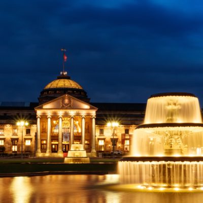 Picture of the spa park in Wiesbaden