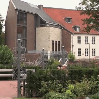 Garden of the Rosarium in Moers