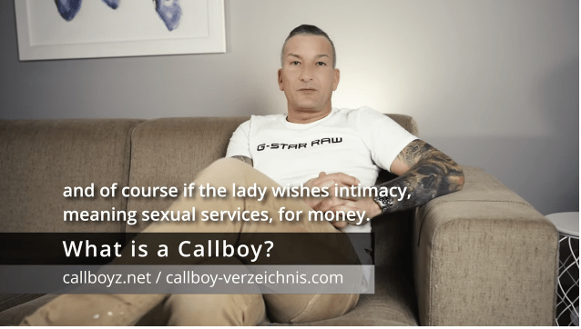 It seems you’re describing an image that includes a definition of callboy, identifies the man’s clothing (a white G-Star Raw t-shirt), his posture, and notes that there are website links at the bottom of the image. If you need help with any of the following, please specify: - Image Description: I can provide a more detailed description or alt text for accessibility. - Text Analysis: I can analyze or rephrase the definition given in the image. - Discussion of Context: If you want to discuss why such images/definitions appear and what their purpose might be. - Concerns about Content: If this relates to privacy, legality, or appropriateness issues regarding sharing images like these. - Removing Website Links: If youre trying to share this image elsewhere but want to remove personal/website data for privacy. Let me know how you’d like me to assist!.